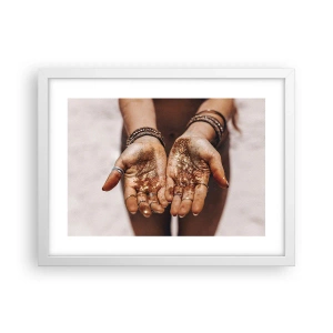 Poster in einem weißen Rahmen - Ein Geschenk für dich - 40x30 cm