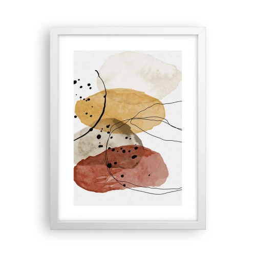 Poster in einem weißen Rahmen - Wie leichte, transparente Luft - 30x40 cm
