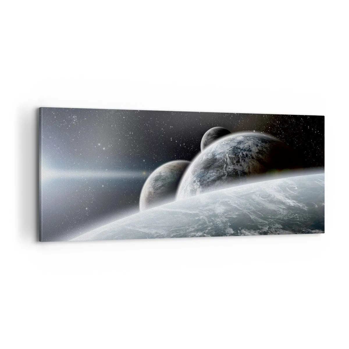 Bild auf Leinwand - Leinwandbild - Kosmische Musik der Sphären - 100x40 cm