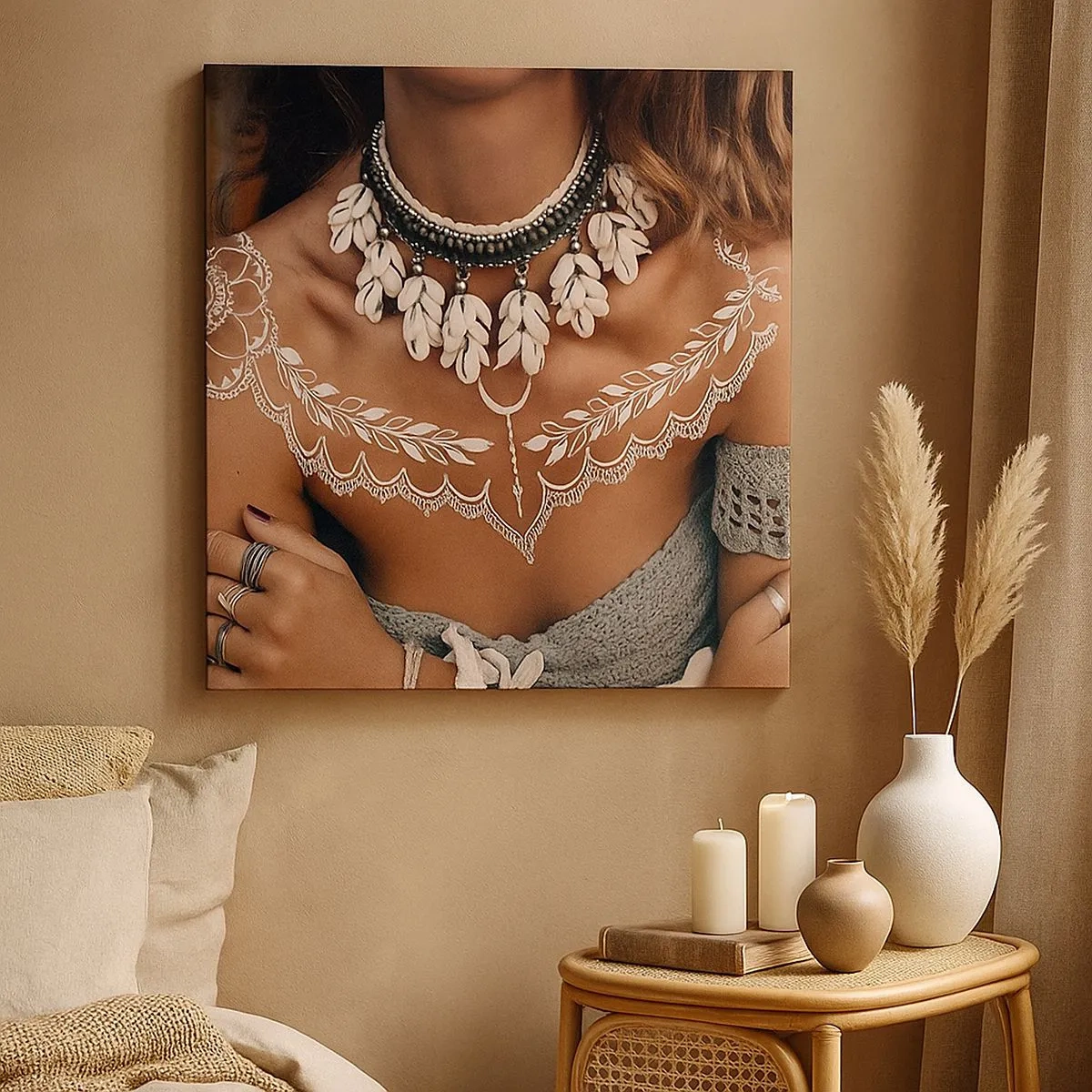 Bild auf Leinwand - Leinwandbild - Talismane, Rituale der Weiblichkeit - 30x30 cm