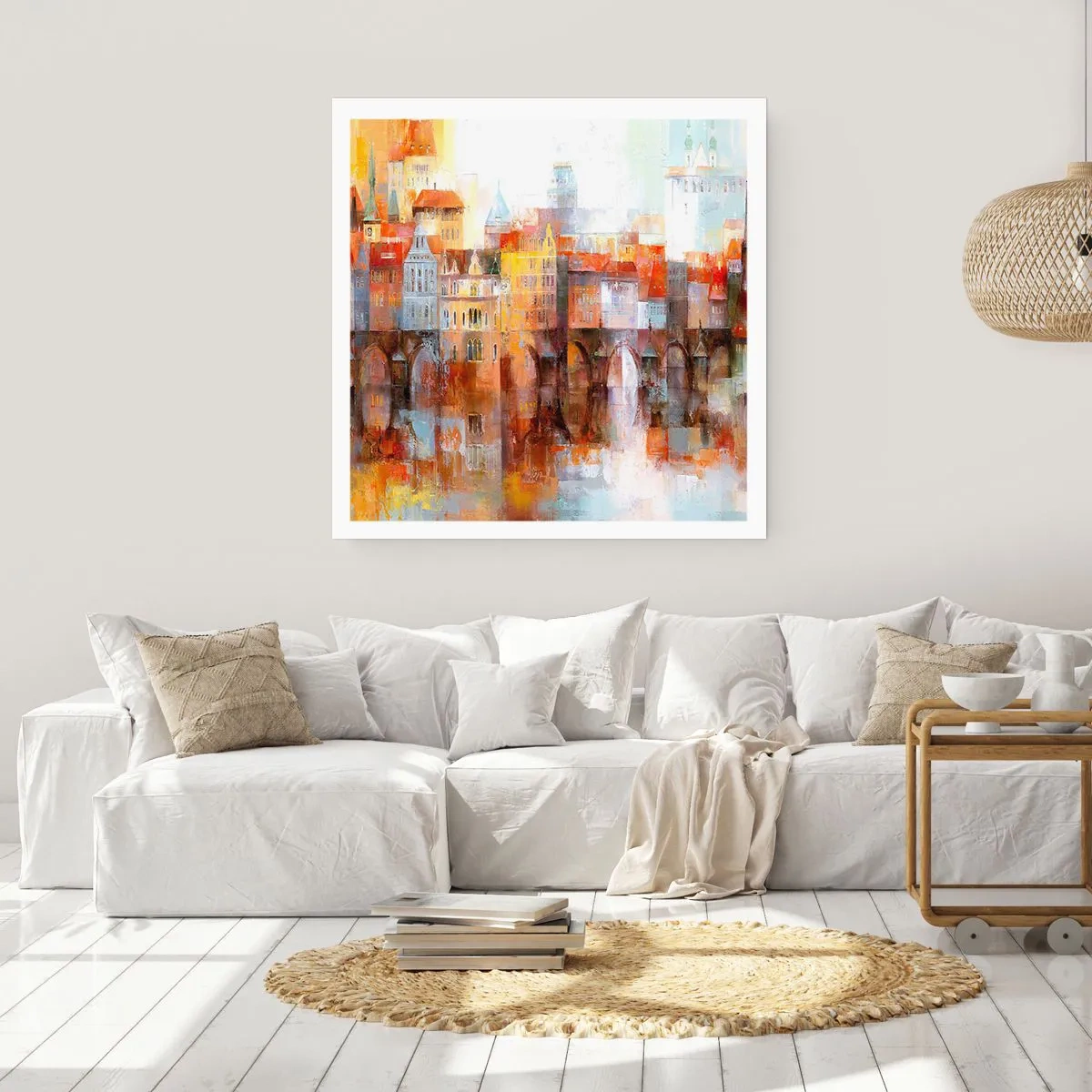 Poster - Schön ist es auch unter der Brücke - 50x50 cm