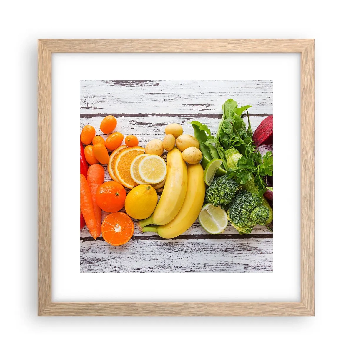 Poster in einem Rahmen aus heller Eiche - Es ist nicht genug? - 30x30 cm