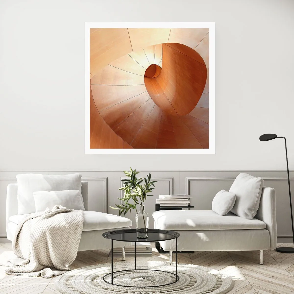 Poster - Architektonische Serpentine - 30x30 cm