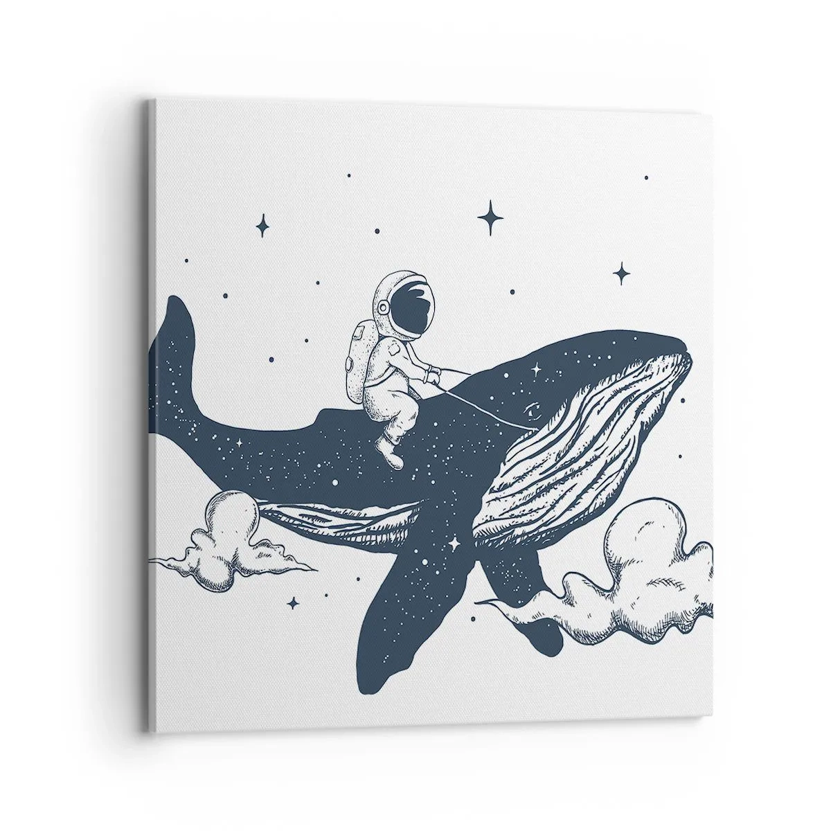 Bild auf Leinwand - Leinwandbild - Weltraumabenteuer - 70x70 cm