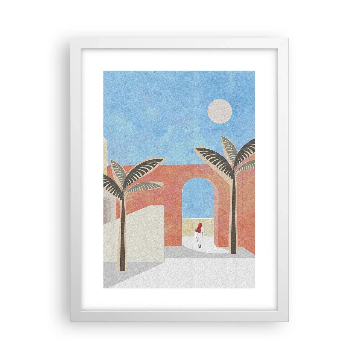 Poster in einem weißen Rahmen - Arabischer Tag - 30x40 cm