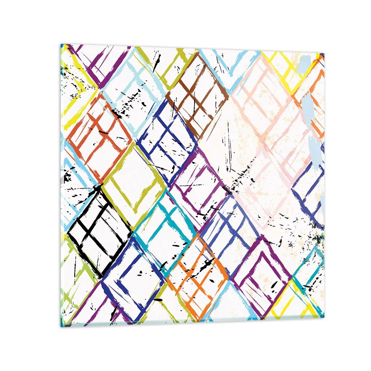 Glasbild - Bild auf glas - Zellen zu vermieten - 40x40 cm