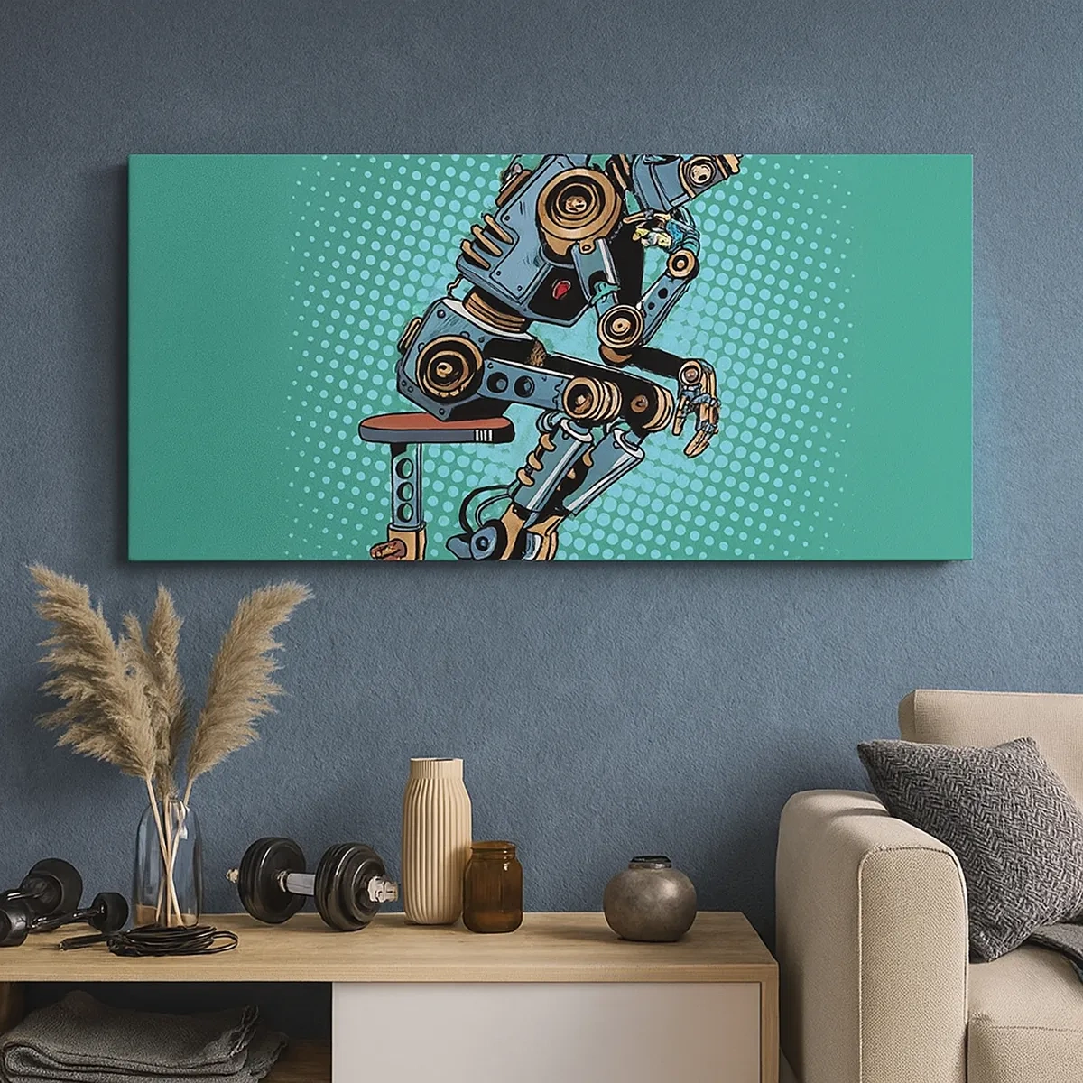 Bild auf Leinwand - Leinwandbild - Über der Essenz des Seins - 30x30 cm