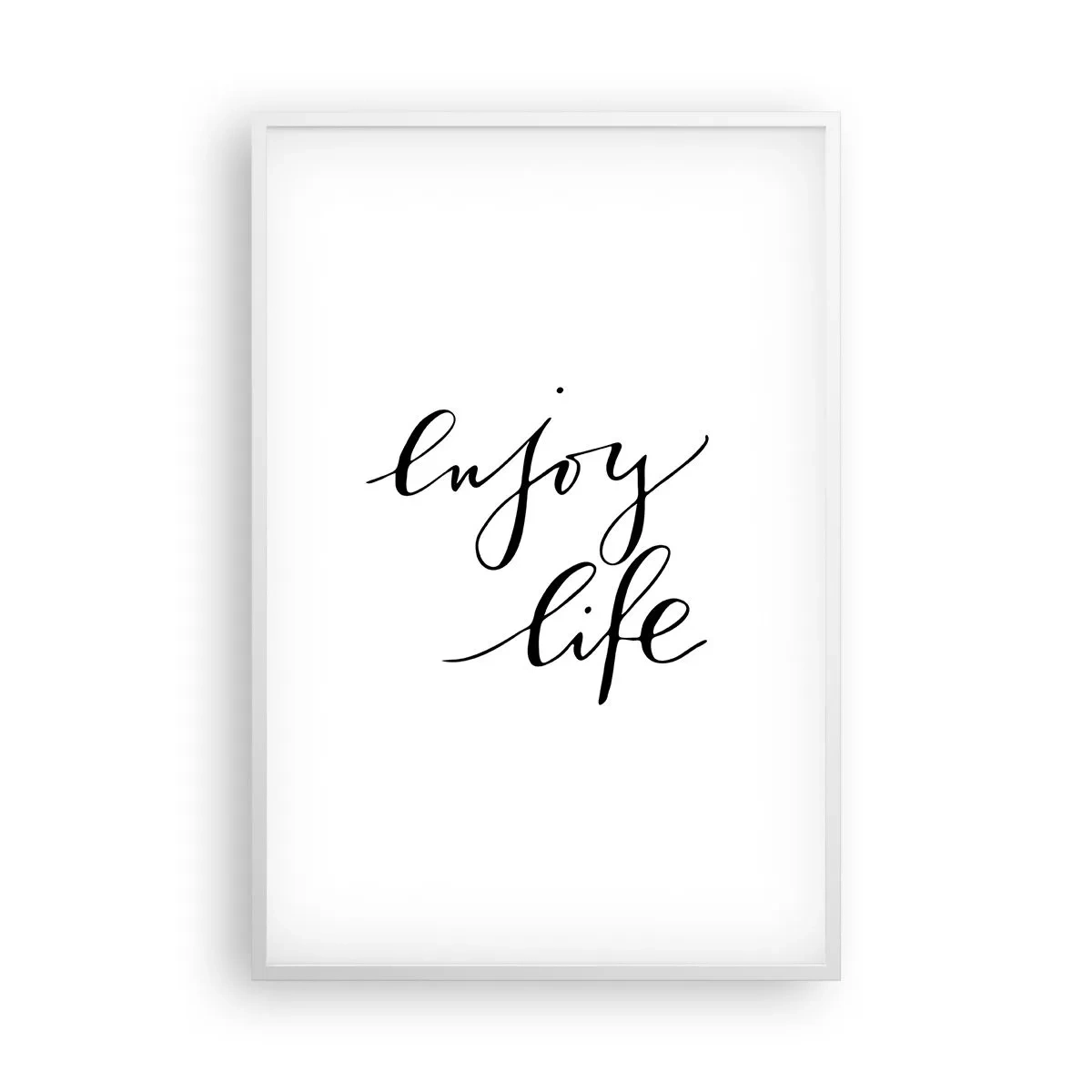 Poster in einem weißen Rahmen - Nichts hinzufügen… - 61x91 cm