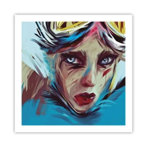 Poster - Strassenkämpferin - 60x60 cm