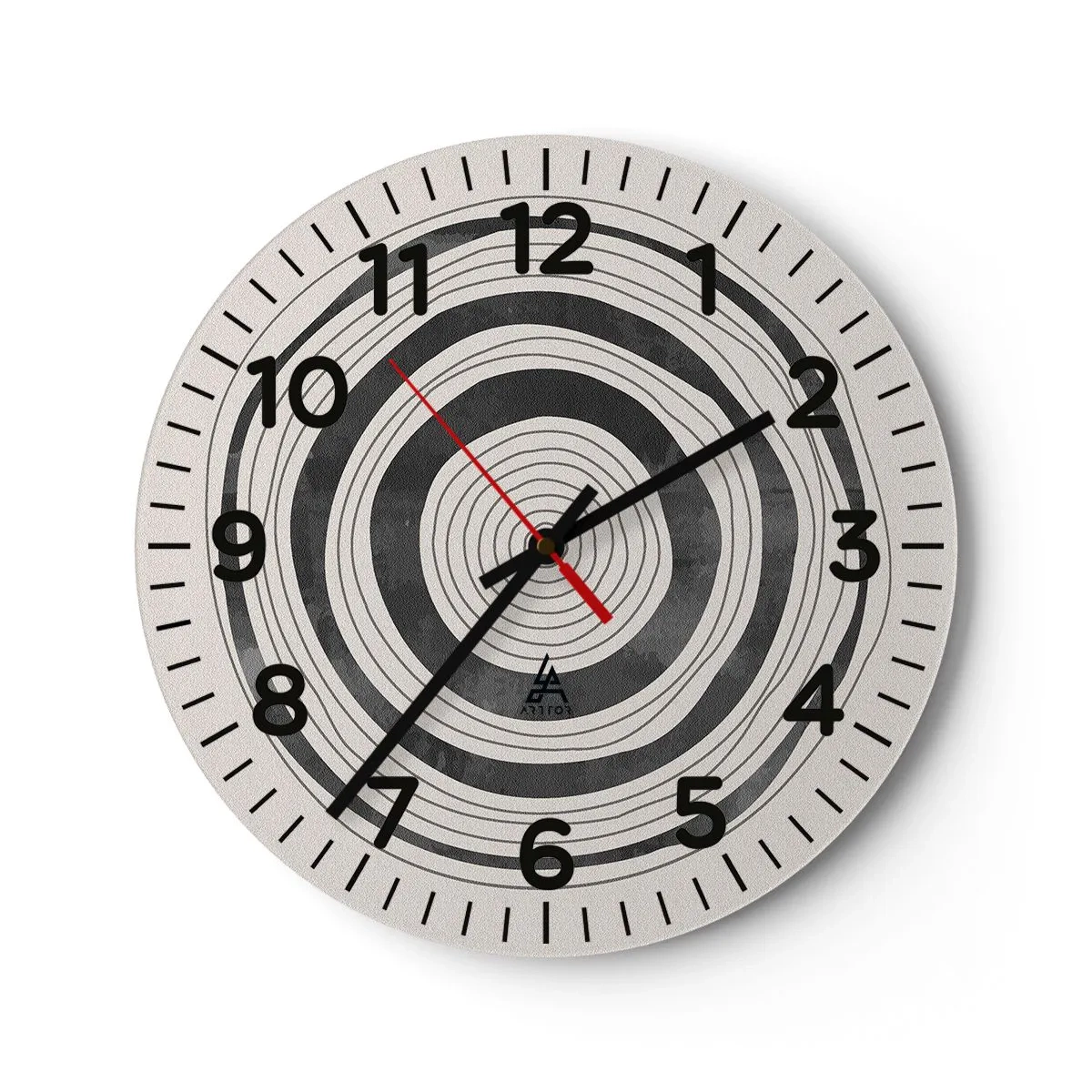 Wanduhr - Glasuhr - Wichtig ist, was dazwischen liegt - 40x40 cm