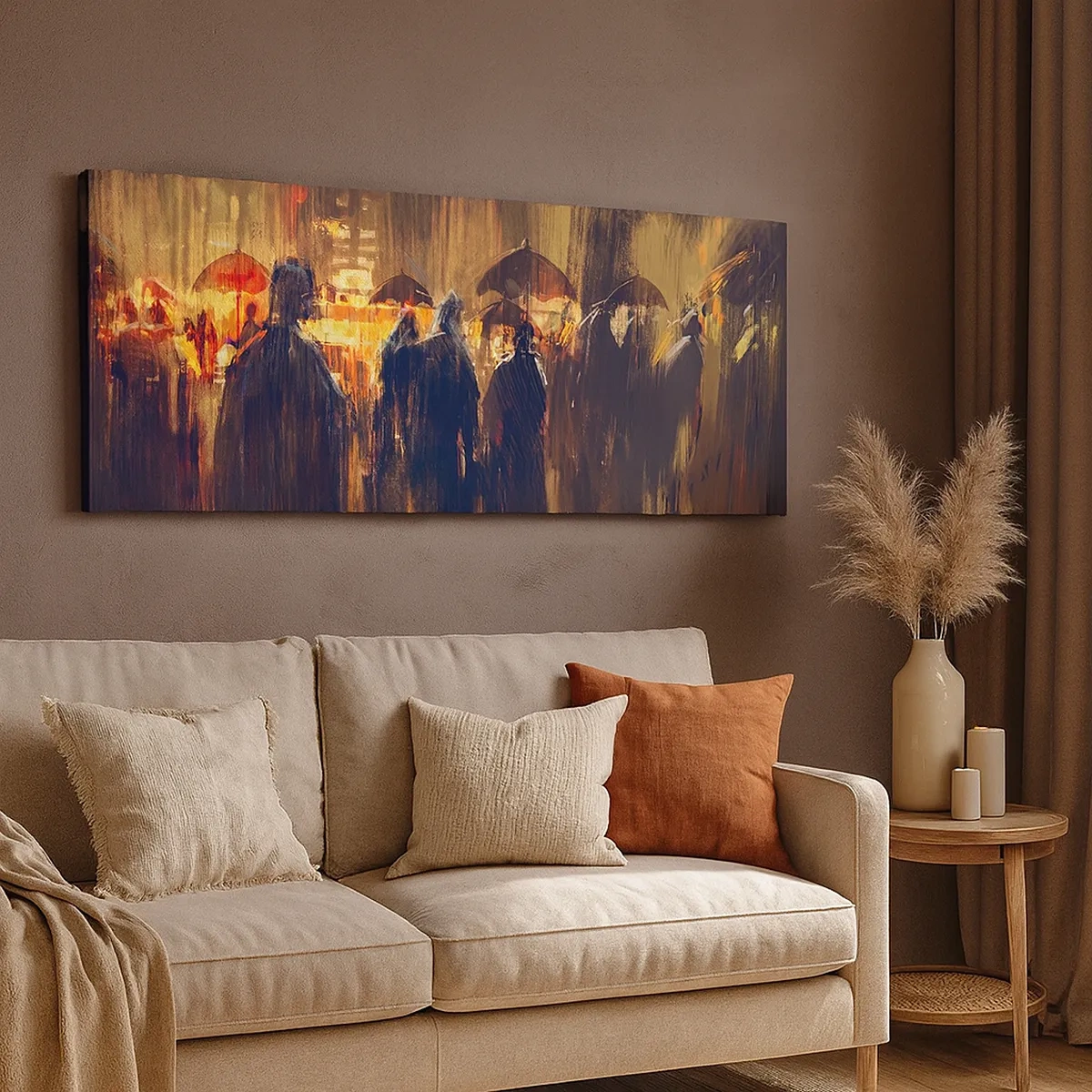 Bild auf Leinwand - Leinwandbild - Anhänger des Regens - 30x30 cm