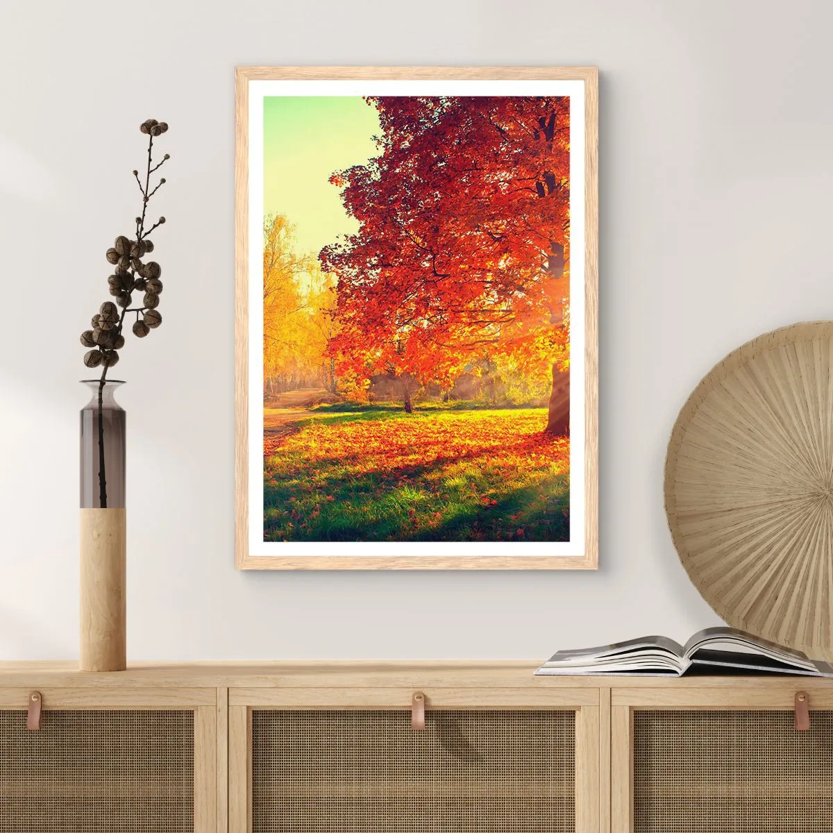 Poster in einem Rahmen aus heller Eiche - Unhöflich ist schön - 70x100 cm