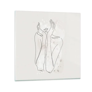 Glasbild - Bild auf glas - Ein träumerischer Moment - 70x70 cm