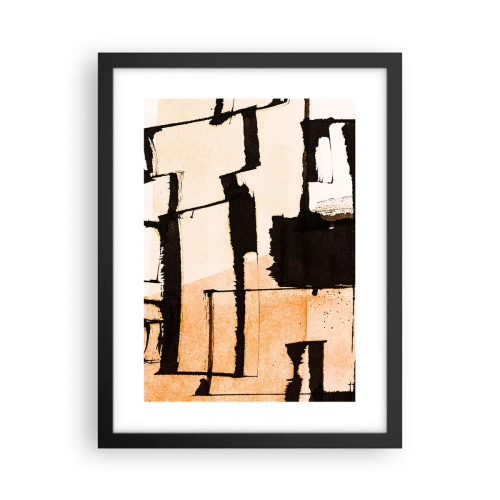 Poster in einem schwarzem Rahmen - Also doch Ordnung - 30x40 cm