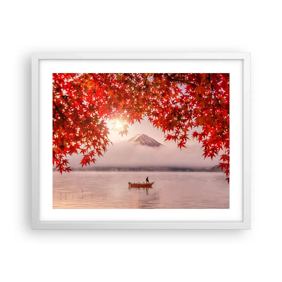 Poster in einem weißen Rahmen - Im japanischen Klima - 50x40 cm