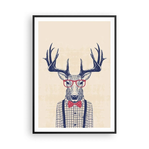 Poster in einem schwarzem Rahmen - Eine lustige Extravaganz - 70x100 cm