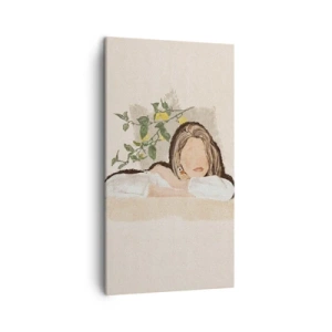 Bild auf Leinwand - Leinwandbild - Südländische Schönheit - 45x80 cm