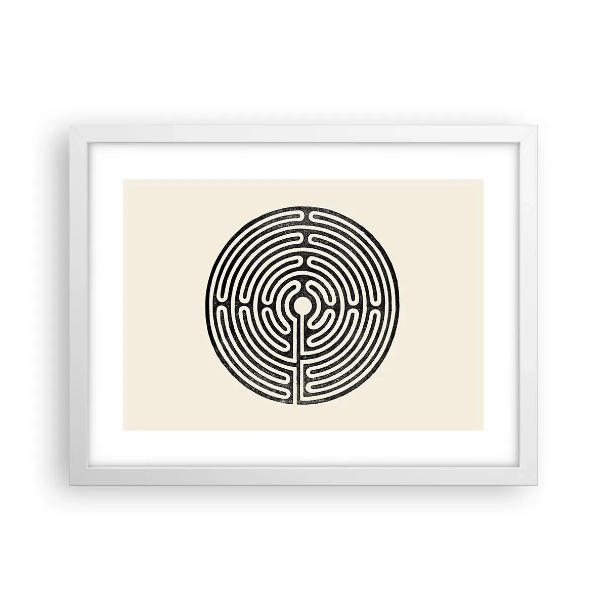 Poster in einem weißen Rahmen - Geheimnisvolle Ordnung - 40x30 cm