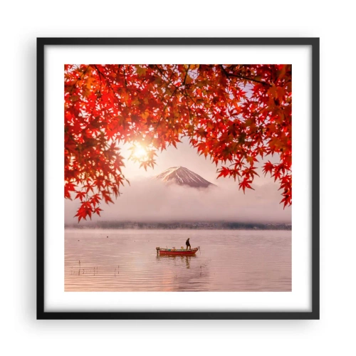 Poster in einem schwarzem Rahmen - Im japanischen Klima - 50x50 cm