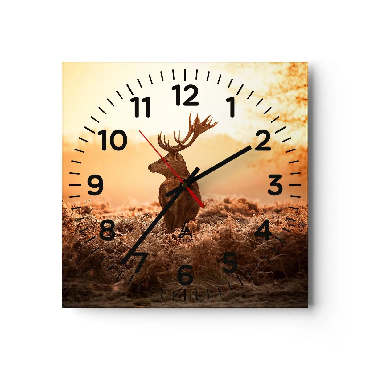 Wanduhr - Glasuhr - Herr im eigenen Land - 30x30 cm