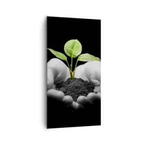 Bild auf Leinwand - Leinwandbild - Ich liebe die Natur, ich beschütze sie - 65x120 cm