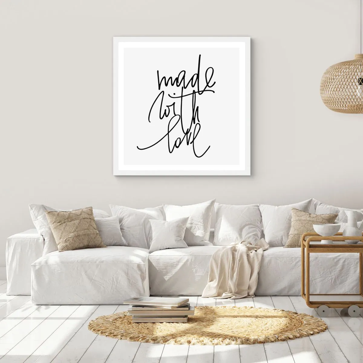 Poster in einem weißen Rahmen - Die beste Marke - 30x30 cm