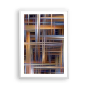 Poster in einem weißen Rahmen - Aus Licht gewebt - 50x70 cm