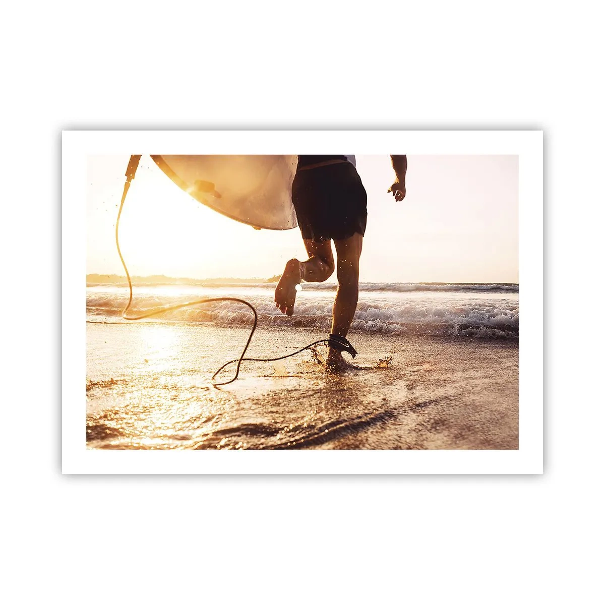 Poster - Um die Welle zu treffen - 70x50 cm