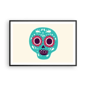 Poster in einem schwarzem Rahmen - Das Leben – Spaß bis zum Tod - 91x61 cm