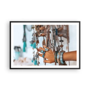 Poster in einem schwarzem Rahmen - Lokale Schätze - 91x61 cm