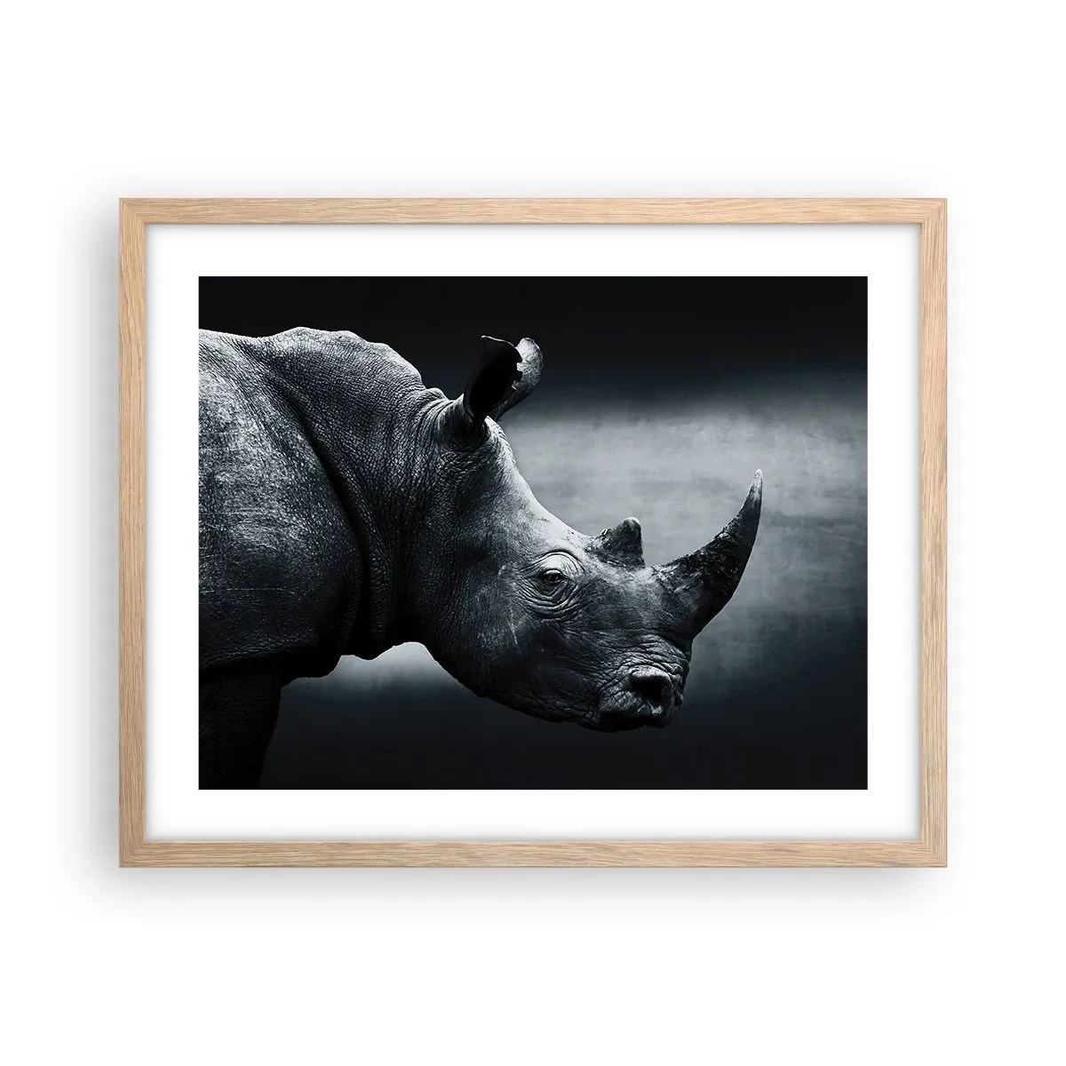 Poster in einem Rahmen aus heller Eiche - Richtiges Profil - 50x40 cm