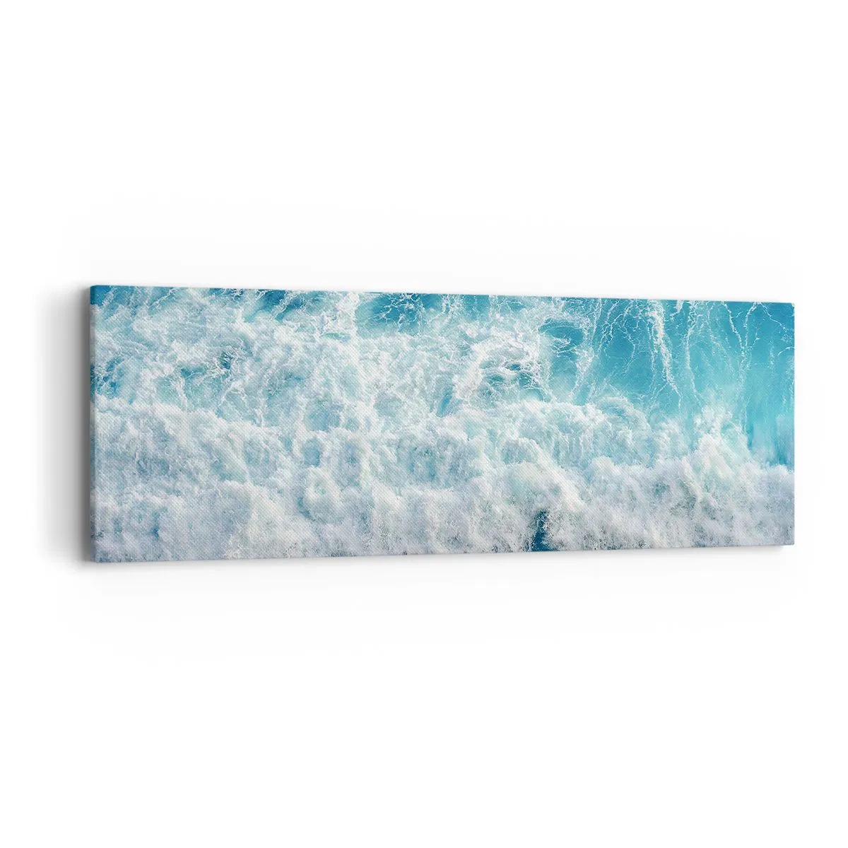 Bild auf Leinwand - Leinwandbild - Freudig und springend - 90x30 cm