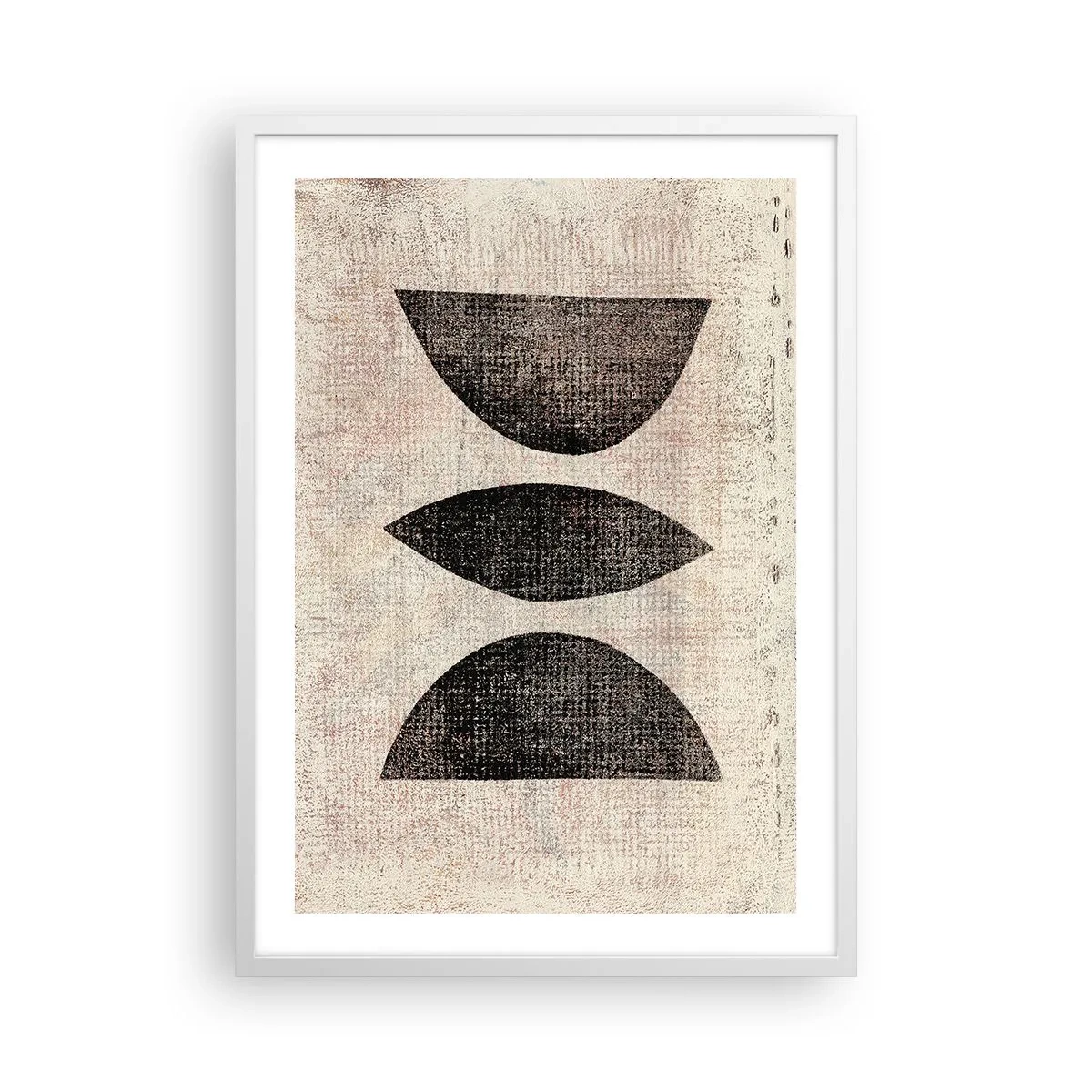 Poster in einem weißen Rahmen - Ethnische Abstraktion - 50x70 cm