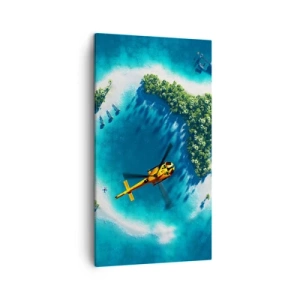 Bild auf Leinwand - Leinwandbild - Kauf dir eine Insel - 45x80 cm