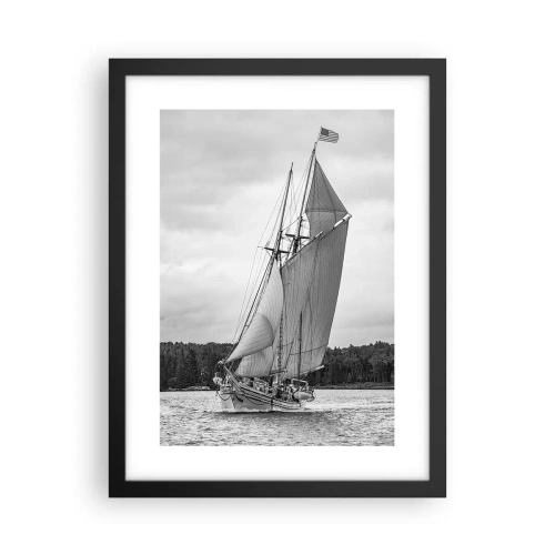 Poster in einem schwarzem Rahmen - Brüder des Windes - 30x40 cm