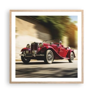 Poster in einem Rahmen aus heller Eiche - Schöner als Nike von Samothrake - 60x60 cm