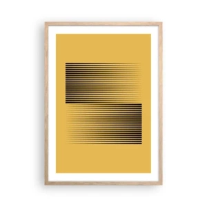 Poster in einem Rahmen aus heller Eiche - Quadratur der Gegensätze - 50x70 cm