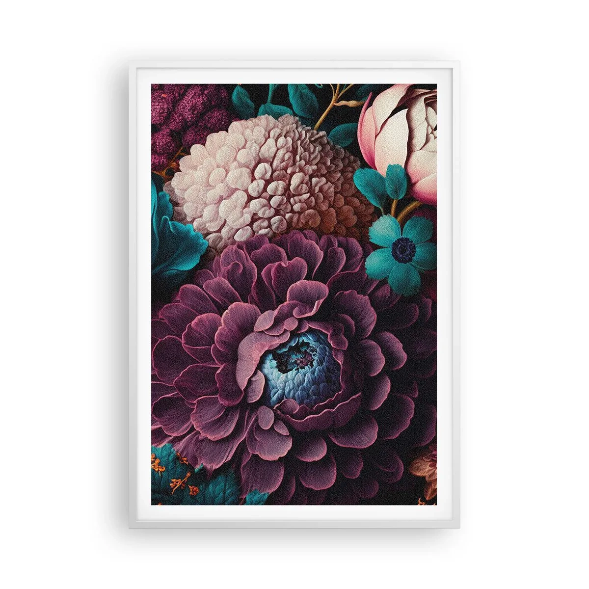 Poster in einem weißen Rahmen - Natur in Hülle und Fülle - 70x100 cm