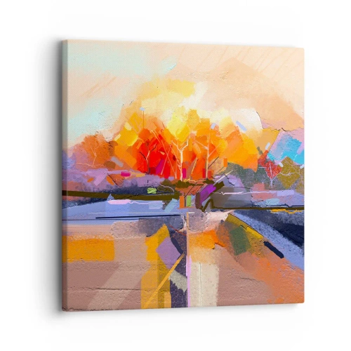 Bild auf Leinwand - Leinwandbild - Der Herbst ist geworden - 30x30 cm