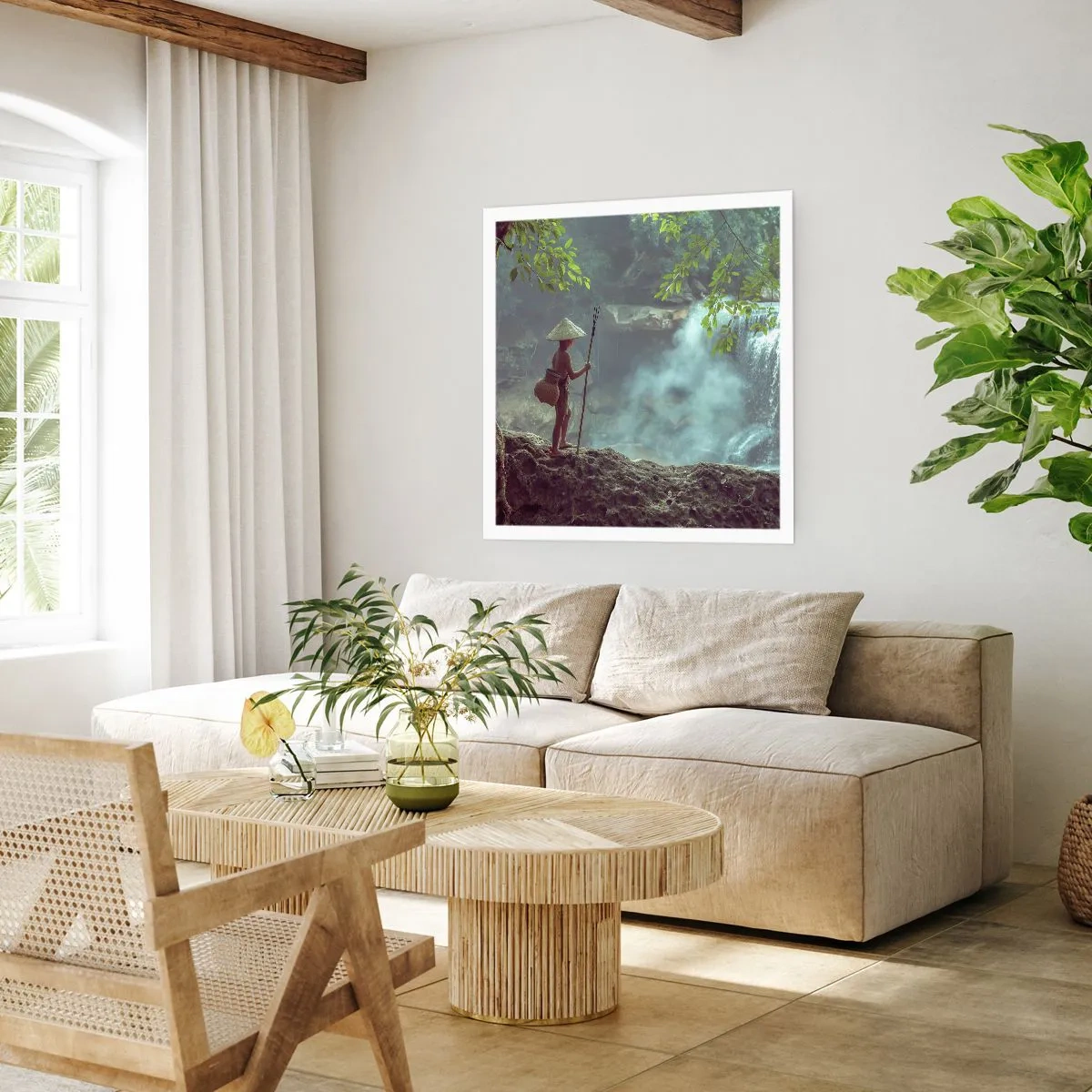 Poster - Befreundet mit der Natur - 60x60 cm