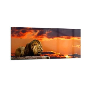 Glasbild - Bild auf glas - König der Natur - 100x40 cm