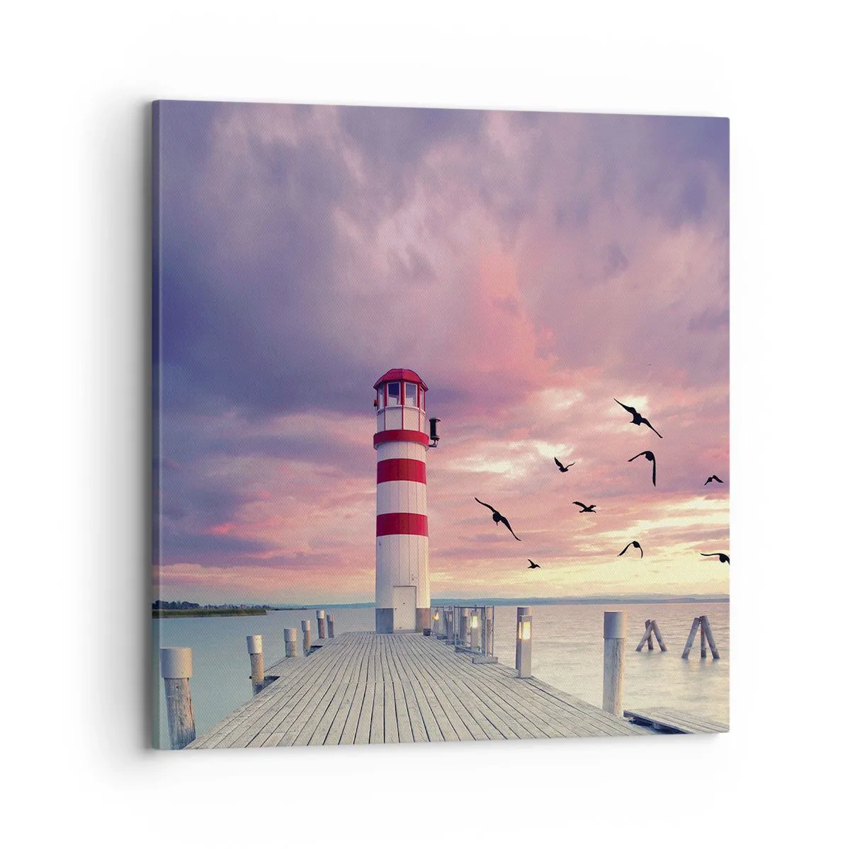 Bild auf Leinwand - Leinwandbild - Es ist Zeit zum Hafen zu gehen - 70x70 cm