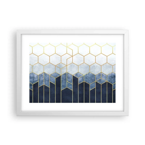 Poster in einem weißen Rahmen - Komposition im synkopischen Rhythmus - 40x30 cm