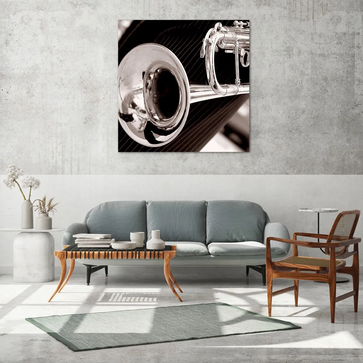 Glasbild - Bild auf glas - Eine musikalische Reise in die 1930er Jahre - 30x30 cm