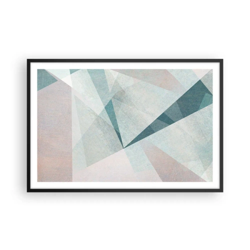 Poster in einem schwarzem Rahmen - Einfach aber dynamisch - 91x61 cm