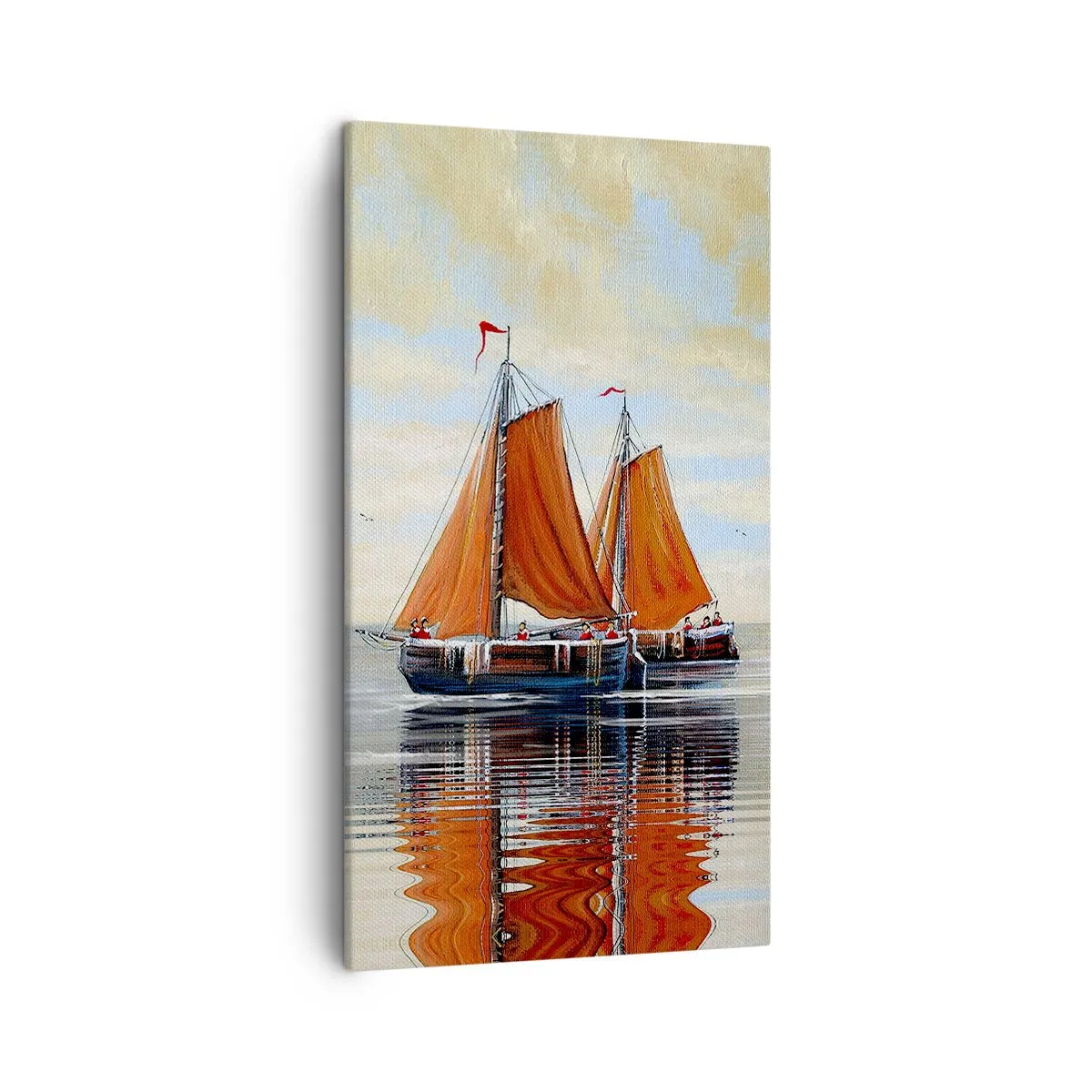 Bild auf Leinwand - Leinwandbild - Hey, Segel, Matrose ... - 45x80 cm