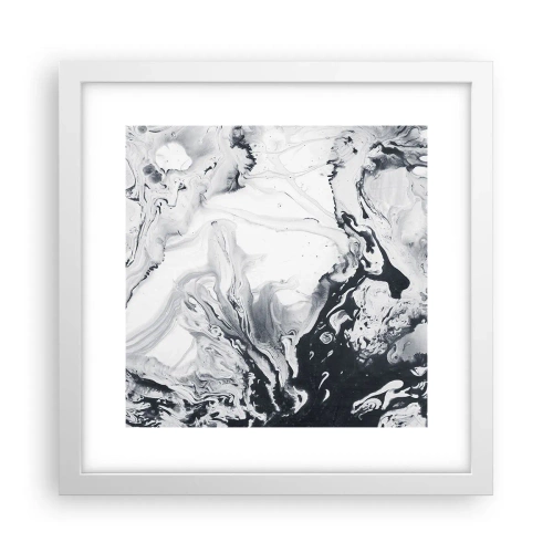 Poster in einem weißen Rahmen - Das Innere der Erde - 30x30 cm