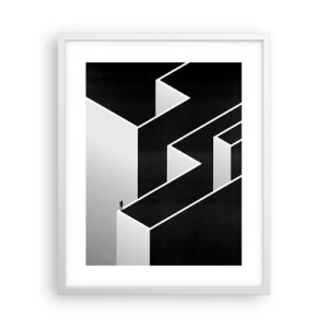 Poster in einem weißen Rahmen - Einsamkeit an der Spitze - 40x50 cm