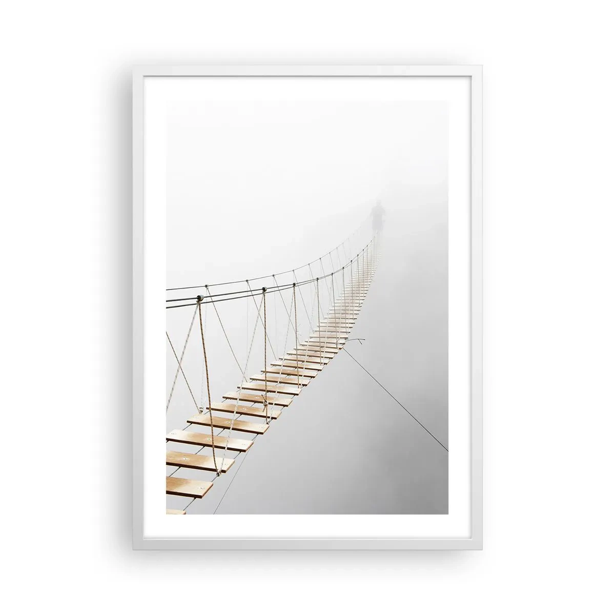 Poster in einem weißen Rahmen - Wohin wird es dich führen? - 50x70 cm