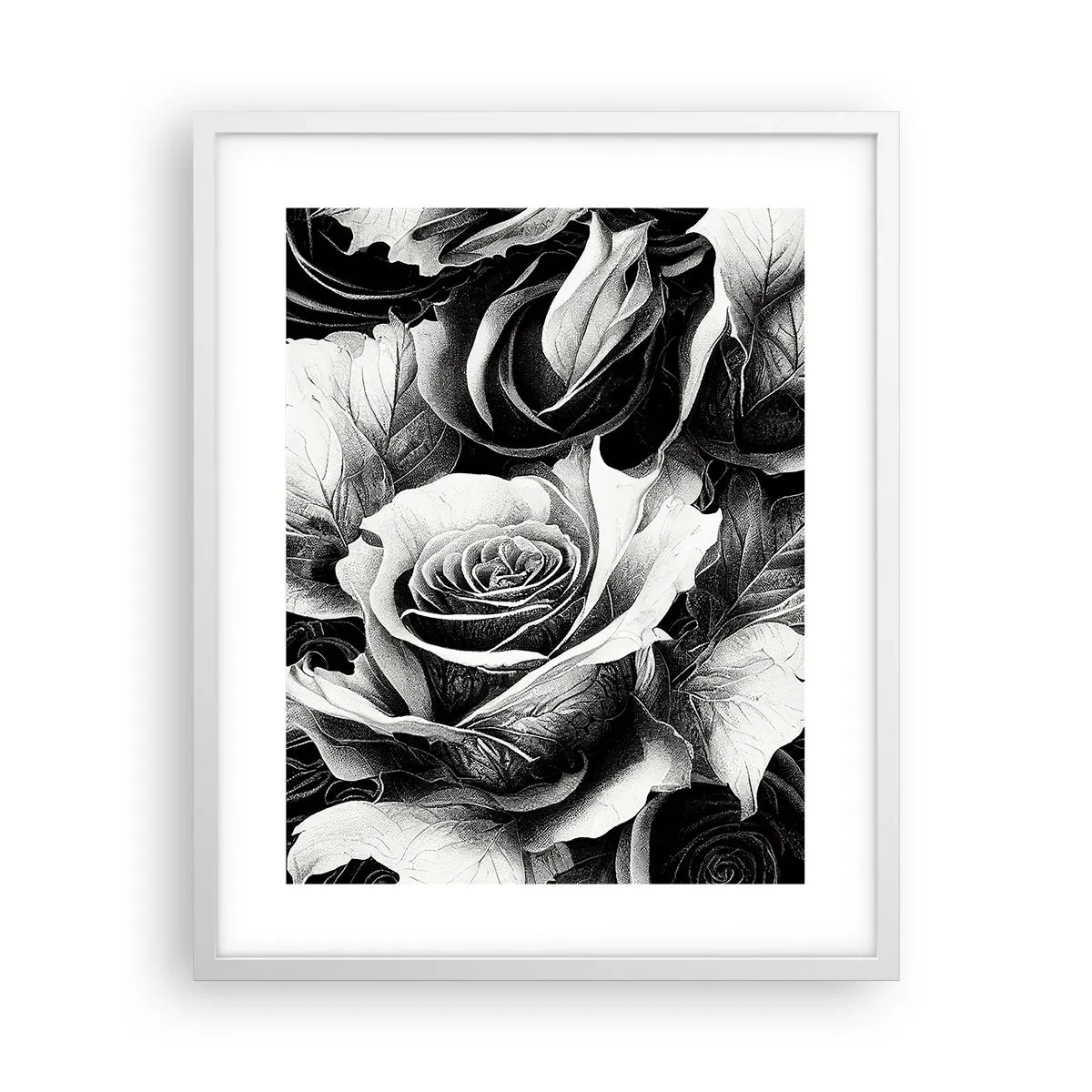 Poster in einem weißen Rahmen - Immer Königin - 40x50 cm